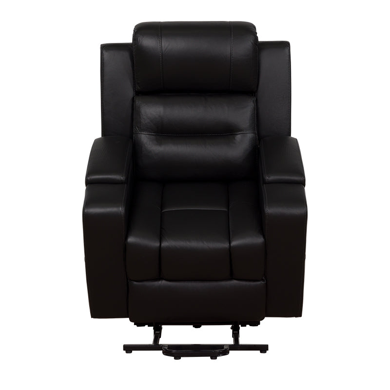 Spielberg Lift & Recliner Leather Armchair - Black