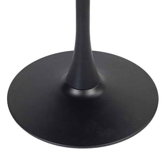 Spin 100cm Round Timber Dining Table - Black