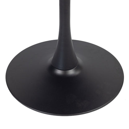 Spin 100cm Round Timber Dining Table - Black