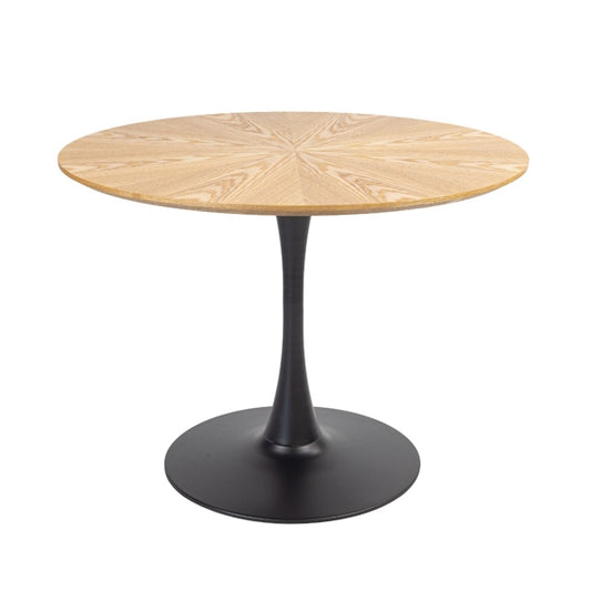 Spin 100cm Round Timber Dining Table - Ash