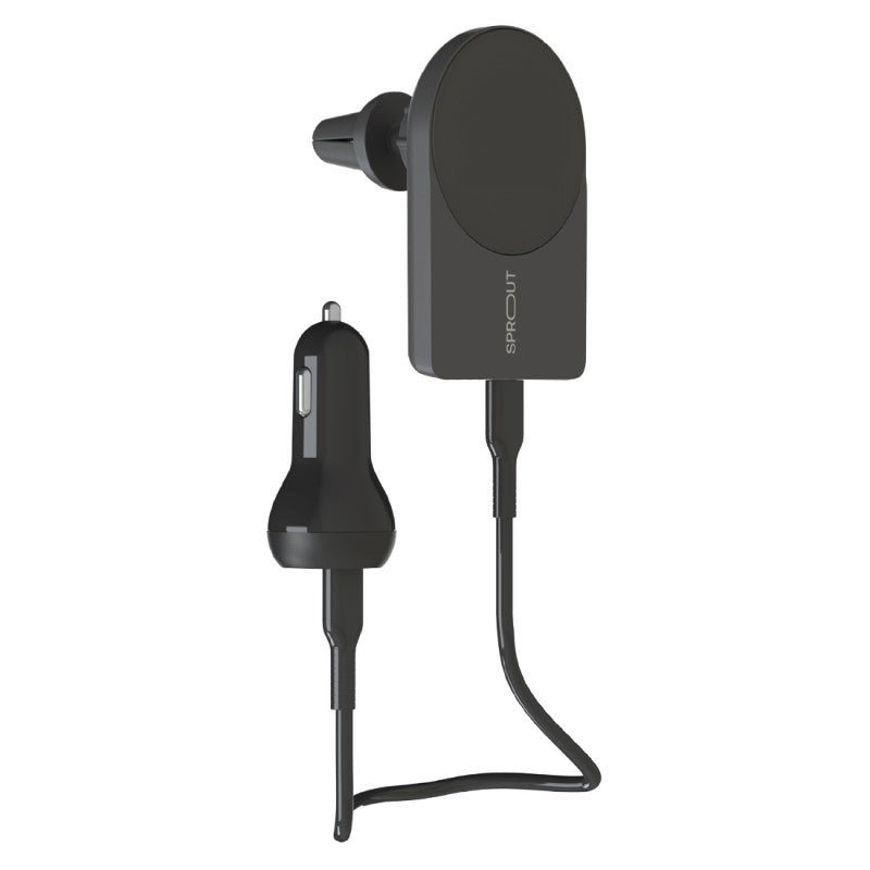 Sprout QI2 Magnetic Wireless Car Charger - Black