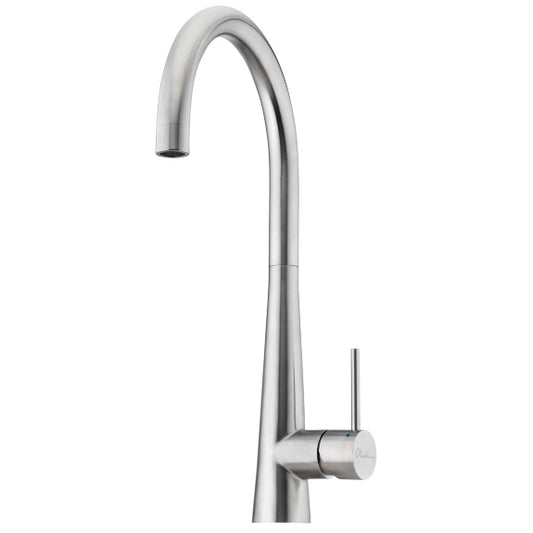 Oliveri Essente Goose Neck Sink Mixer Tap - Stainless Steel