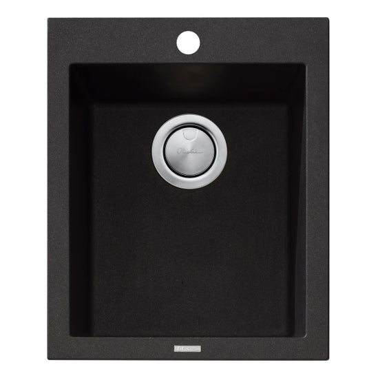 OLIVERI SANTORINI SINGLE BOWL TOPMOUNT SINK BLACK