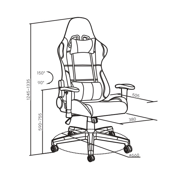 Stealth Office/Gaming Chair - Black