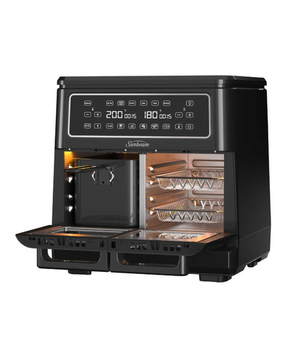 Sunbeam 11L Multi Zone Benchtop Air Fryer Oven - Black