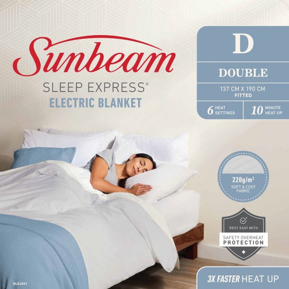 Sunbeam Sleep Express Fitted Electric Blanket - Double