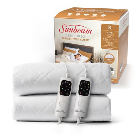 Sunbeam Sleep Perfect Quilted Electric Blanket - King