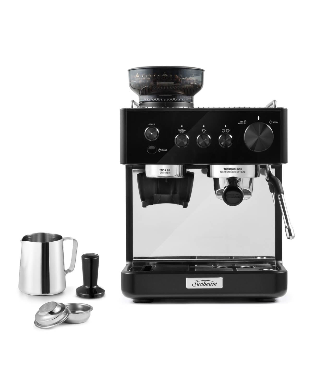 Sunbeam Origins Classic Espresso Manual Coffee Machine - Black