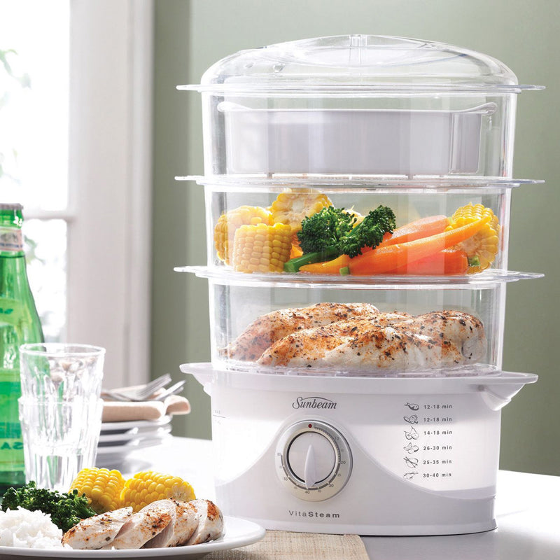 Sunbeam Vitasteam Deluxe 3 Tier Food Steamer