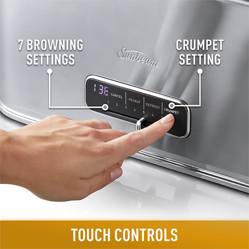 Sunbeam Arise Collection 4 Slice Toaster - Stainless Steel