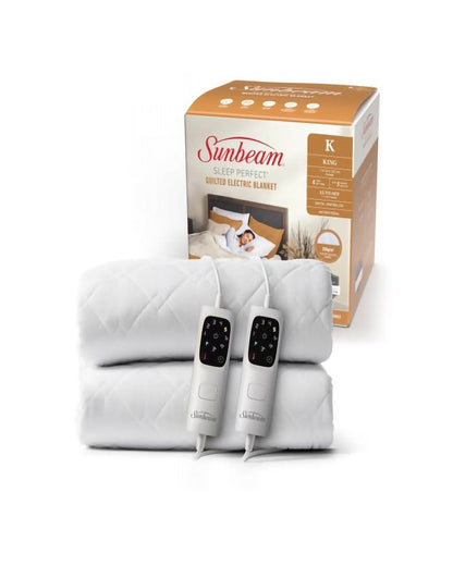 Sunbeam Sleep Perfect Quilted Electric Blanket - King