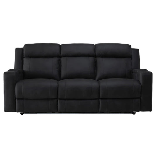 Symphony Immersive 3 Seater Electric Recliner Fabric Sofa - Jet