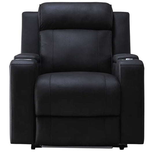 Symphony Immersive Single Electric Recliner Fabric Armchair - Jet