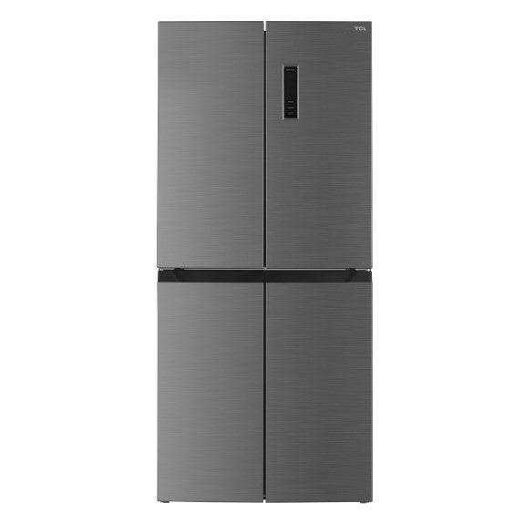 TCL 421L Quad Door Fridge Freezer - Dark Stainless