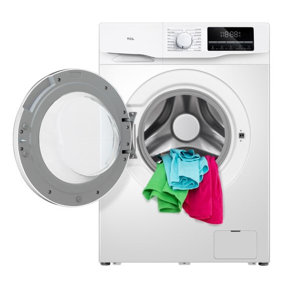 TCL 7.5kg Front Load Washer - White
