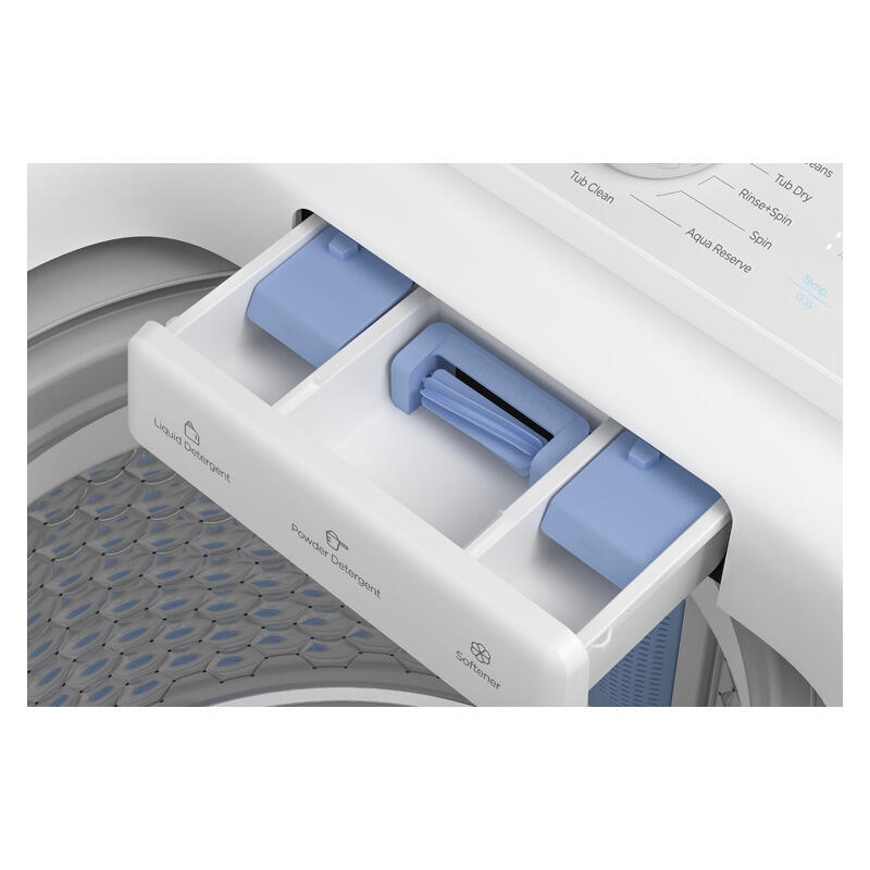 TCL 10kg Top Load Washing Machine - White