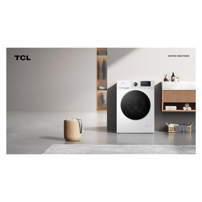 TCL 10Kg Front Load Washer - White