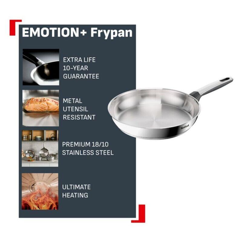 Tefal 24cm Emotion+ Induction Uncoated Stainless Steel Frypan
