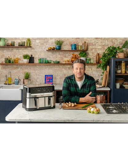Tefal 8.3L Jamie Oliver Dual Easy Fry Deluxe XXL Air Fryer