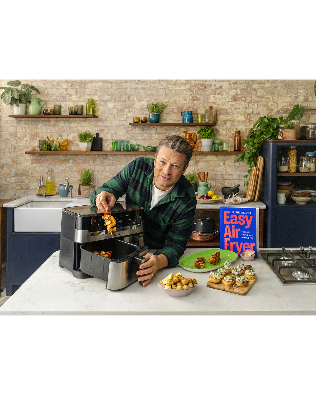 Tefal 8.3L Jamie Oliver Dual Easy Fry Deluxe XXL Air Fryer