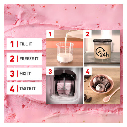 Tefal Doci Rise Nesquick Bundle - Chocolate Strawberry with Spoon