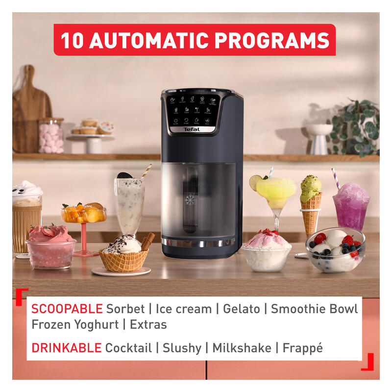 Tefal Doci Black Knight Nesquick Bundle - Chocolate Strawberry with Spoon