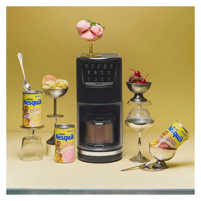Tefal Doci Black Knight Nesquick Bundle - Chocolate Strawberry with Spoon