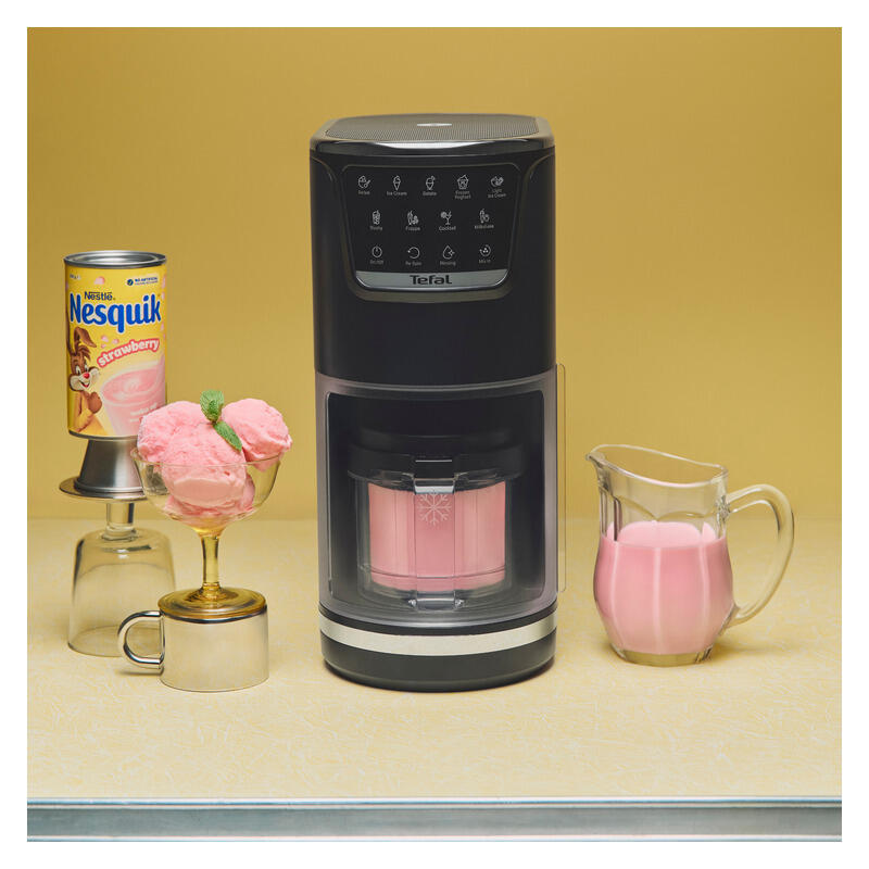 Tefal Doci Black Knight Nesquick Bundle - Chocolate Strawberry with Spoon