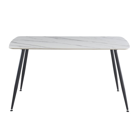 Tempo 150cm Dining Table - White/Grey