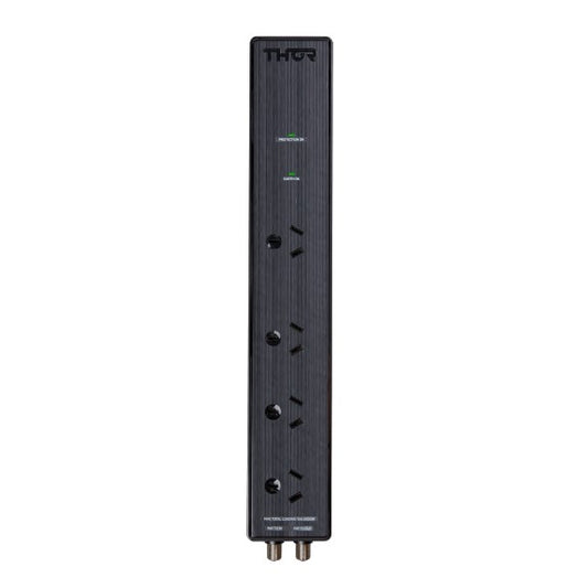 Thor Alpha 4 Outlet Power Filter & Surge Protector - Black
