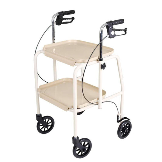 Days Adjustable Height Trolley Walker - Beige