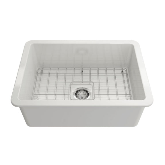 Turner Hastings Cuisine Fireclay Single Bowl Sink - White Gloss