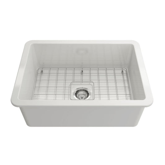 Turner Hastings Cuisine Fireclay Single Bowl Sink - White Gloss