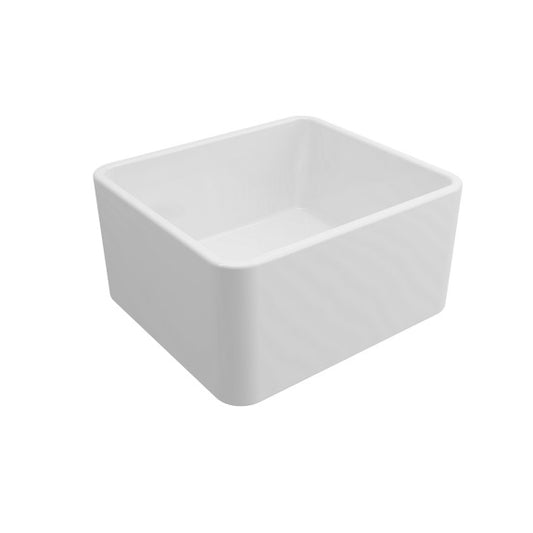 Turner Hastings Novi Fine Fireclay Single Bowl Butler Sink - Gloss White