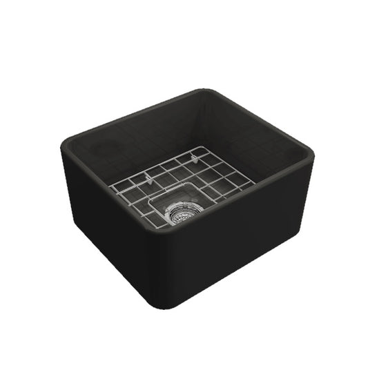 Turner Hastings Novi Fine Fireclay Single Bowl Butler Sink - Matte Black