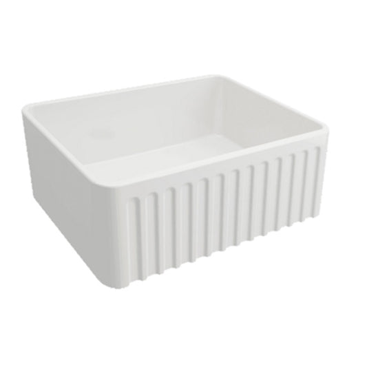 Turner Hastings Novi Fireclay Single Bowel Butler Sink - Gloss White