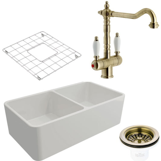 TURNERHASTINGS NOVI FINE FIRECLAY SINK PACKAGE 12