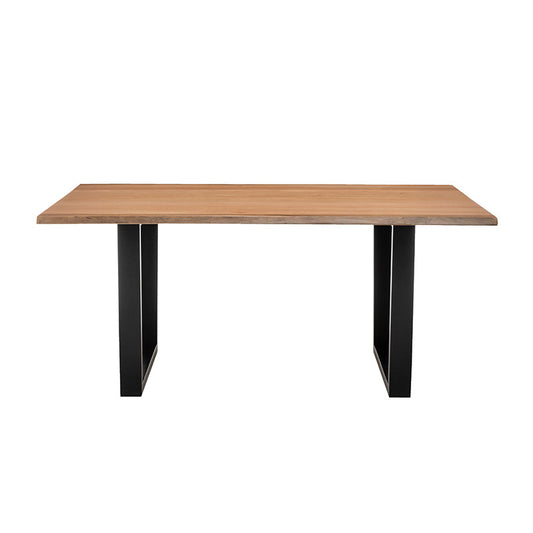 Valhalla 180cm Timber Dining Table - Messmate/Black