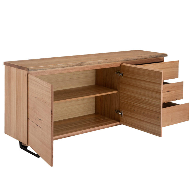 Valhalla 1800mm Timber Buffet – Messmate/Black