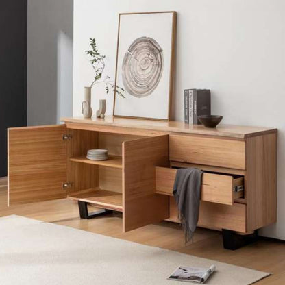 Valhalla 1800mm Timber Buffet – Messmate/Black