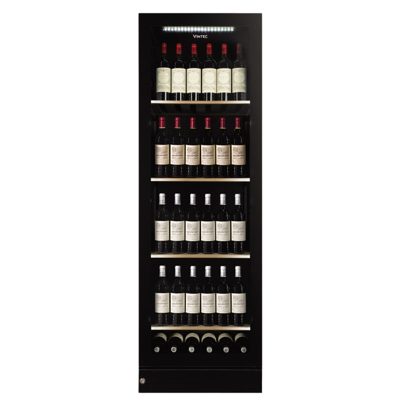 Vintec 198 Bottle Wine & Storage Cabinet - Black