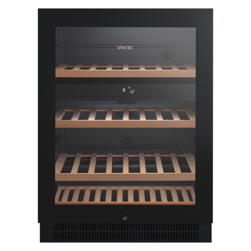 Vintec 50 Bottle Dual Zone Wine Cabinet - Black