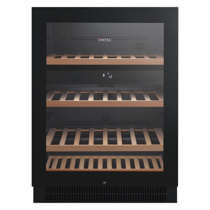 Vintec 50 Bottle Dual Zone Wine Cabinet - Black