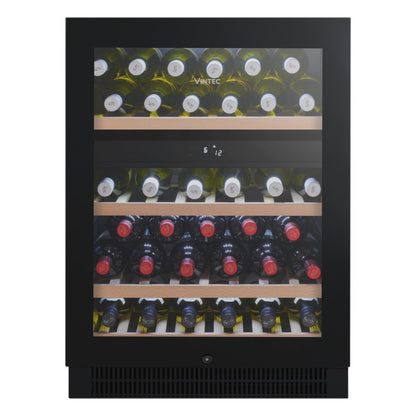 Vintec 50 Bottle Dual Zone Wine Cabinet - Black