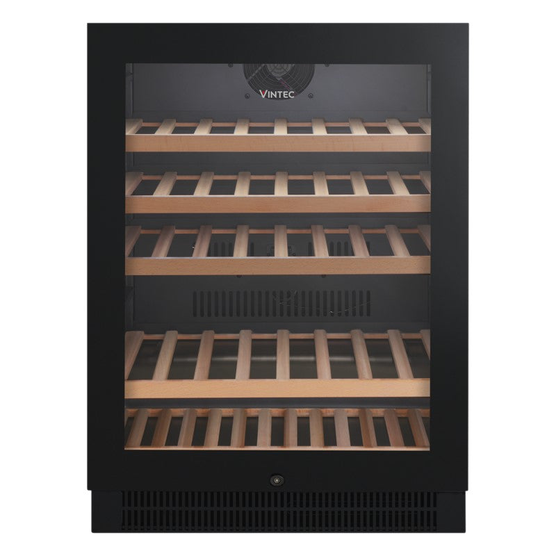 Vintec 50 Bottle Single Zone Wine Cabinet - Black