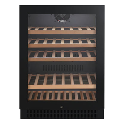 Vintec 50 Bottle Single Zone Wine Cabinet - Black