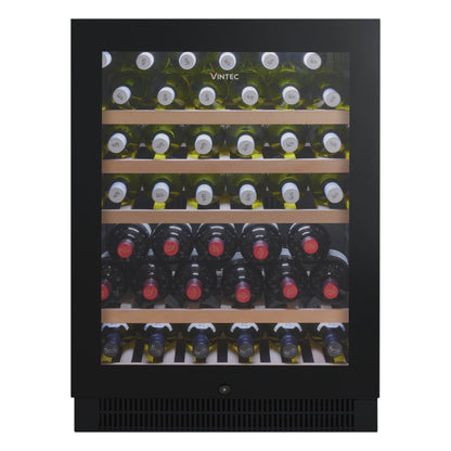 Vintec 50 Bottle Single Zone Wine Cabinet - Black