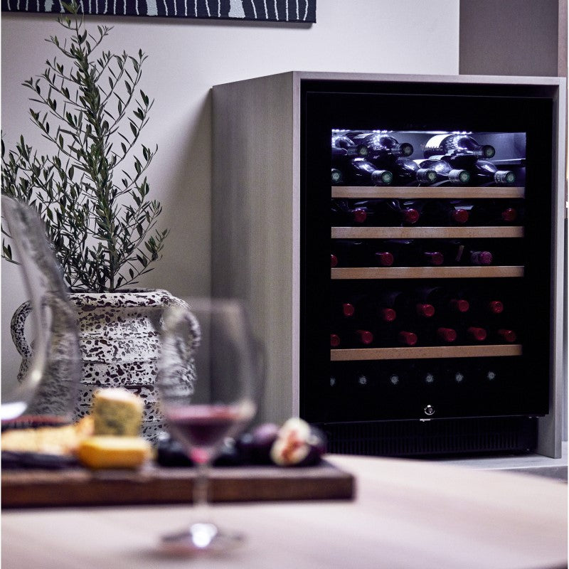 Vintec 50 Bottle Single Zone Wine Cabinet - Black