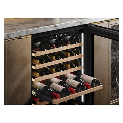Vintec 41 Bottle Single Zone Wine Fridge Cabinet - Black
