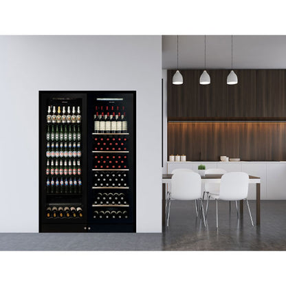 Vintec 198 Bottle Wine & Storage Cabinet - Black